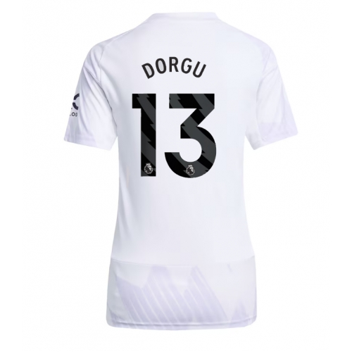 Billige Fotballdrakt Manchester United Patrick Dorgu #13 Replika Bortedrakt Dame 2025-26 Kortermet Billige Fotballdrakt Manchester United Patrick Dorgu #13 Replika Bortedrakt Dame 2025-26 Kortermet